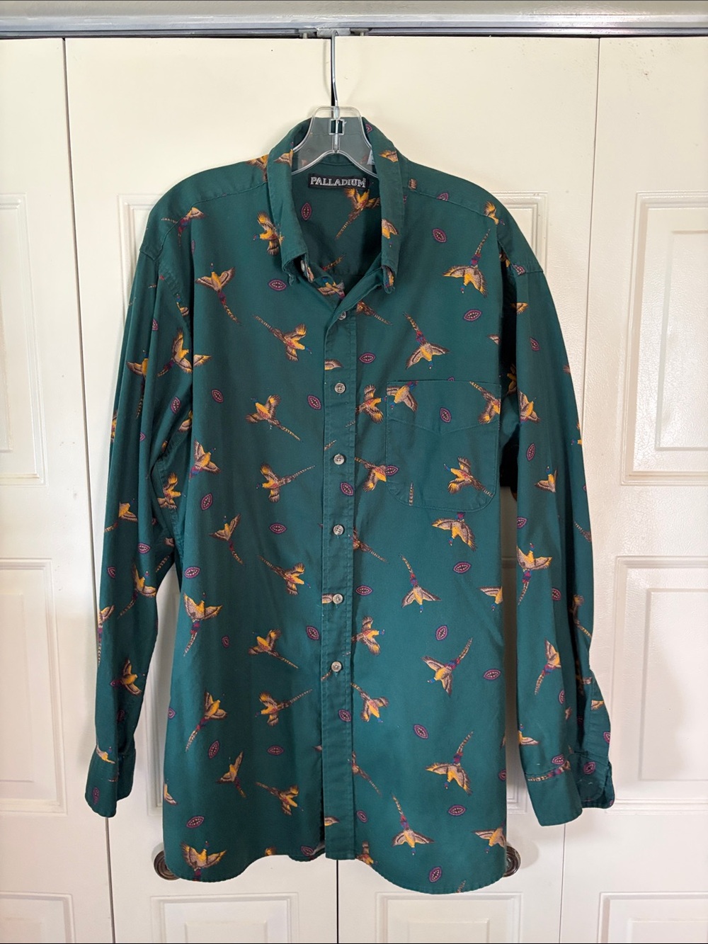 Vintage 90s Men’s Mallard Duck Gorpcore Cabincore Palladium Shirt size XL